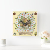 聖書の聖句時計彼はすべての物事を美しく作った スクエア壁時計 (ホーム)