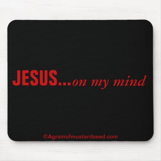 聖書の聖句神の言葉 マウスパッド (正面)