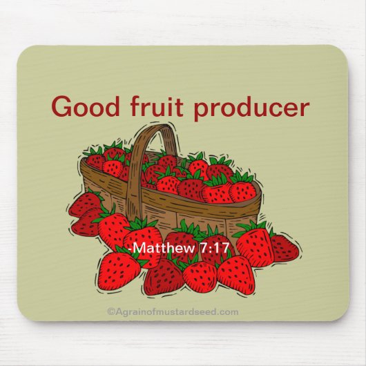 聖書の聖句神の言葉 マウスパッド (正面)