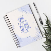 聖書の聖句神は彼女のために彼女の贈り物の中にある ノートブック