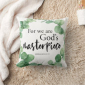 聖書の聖句私たちは神の最高傑作クリスチャンである クッション (ブランケット)