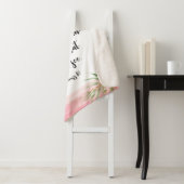 聖書の聖句素朴ピンクと白のフローラ シェルパブランケット (インサイチュ)