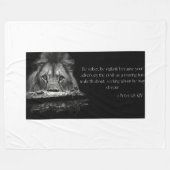 聖書の聖句聖なる書物、 経典1ペテロ5:8 KJV フリースブランケット (正面(横))