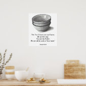 聖書の聖句、あなたはポッター、イザヤ ポスター (キッチン)