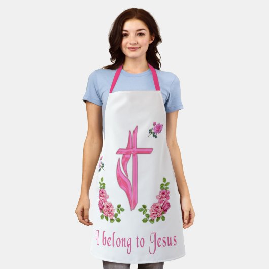 聖書の聖句 エプロン (着用した状態)