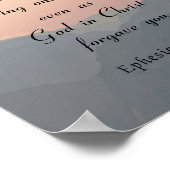 聖書の聖句、エペソ4:32、親切にせよ ポスター (角)