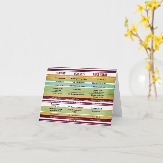 聖書の聖句 カード (黄色い花)