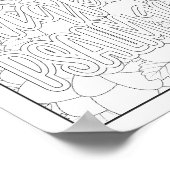 聖書の聖句/キリスト教成人の色 ポスター (角)