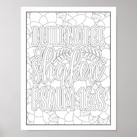 聖書の聖句/キリスト教成人の色 ポスター (正面)