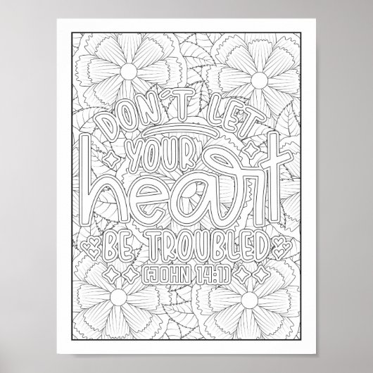 聖書の聖句/キリスト教成人の色 ポスター (正面)