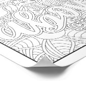 聖書の聖句/キリスト教成人の色 ポスター (角)