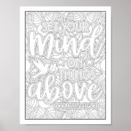 聖書の聖句/キリスト教成人の色 ポスター