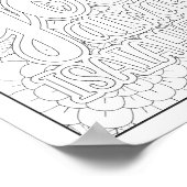 聖書の聖句/キリスト教成人の色 ポスター (角)