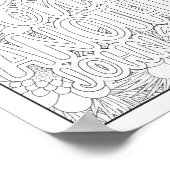 聖書の聖句/キリスト教成人の色 ポスター (角)