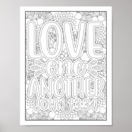 聖書の聖句/キリスト教成人の色 ポスター