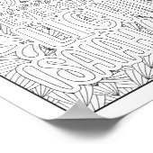 聖書の聖句/キリスト教成人の色 ポスター (角)