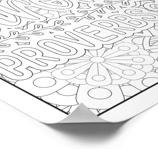 聖書の聖句/キリスト教成人の色 ポスター (角)