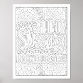 聖書の聖句/キリスト教成人の色 ポスター (正面)