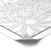 聖書の聖句/キリスト教成人の色 ポスター (角)