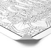 聖書の聖句/キリスト教成人の色 ポスター (角)