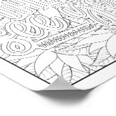 聖書の聖句/キリスト教成人の色 ポスター (角)