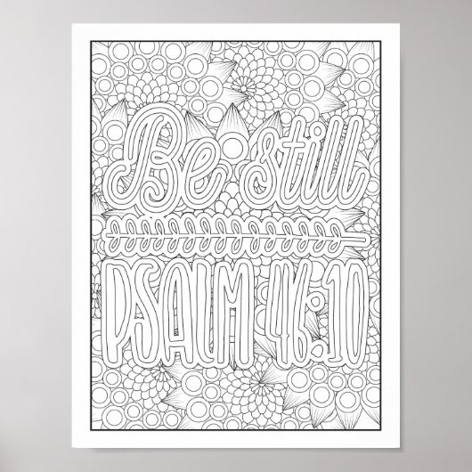 聖書の聖句/キリスト教成人の色 ポスター (正面)