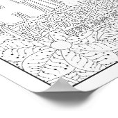 聖書の聖句/キリスト教成人の色 ポスター (角)