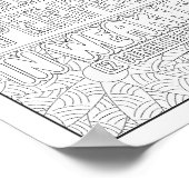 聖書の聖句/キリスト教成人の色 ポスター (角)