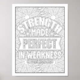 聖書の聖句/キリスト教成人の色 ポスター