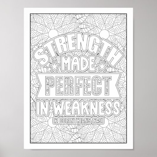 聖書の聖句/キリスト教成人の色 ポスター (正面)