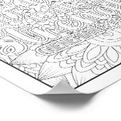 聖書の聖句/キリスト教成人の色 ポスター (角)