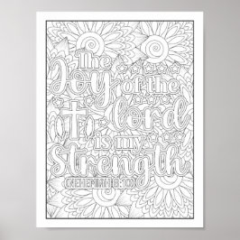 聖書の聖句/キリスト教成人の色 ポスター