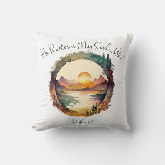 聖書の聖句 クッション (正面)