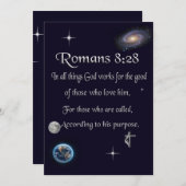 聖書の聖句 サンキューカード (正面/裏面)