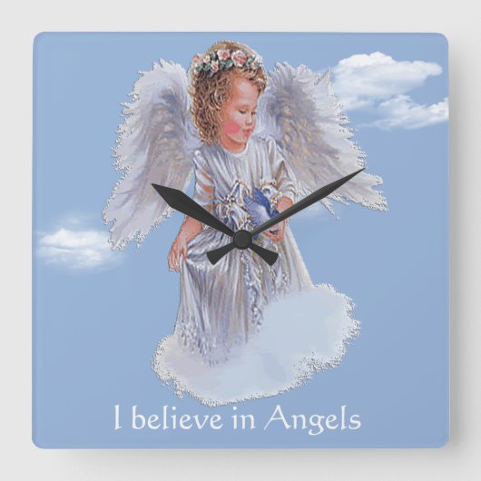 聖書の聖句 スクエア壁時計 (正面)