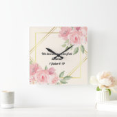 聖書の聖句 スクエア壁時計 (ホーム)