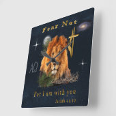 聖書の聖句 スクエア壁時計 (傾斜)