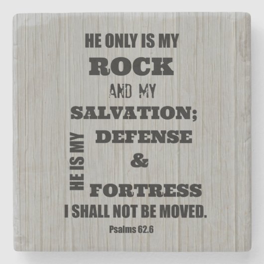 聖書の聖句 ストーンコースター (正面)