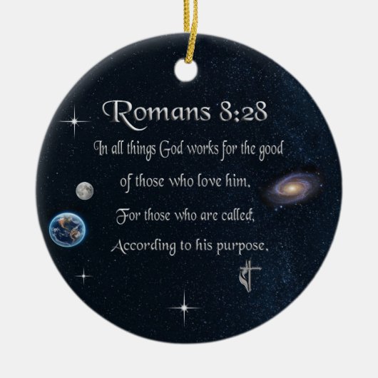 聖書の聖句 セラミックオーナメント (正面)