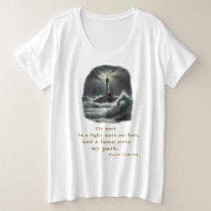 聖書の聖句 プラスサイズTシャツ
