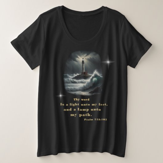 聖書の聖句 プラスサイズTシャツ (デザイン正面)