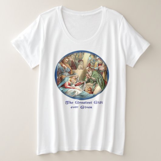 聖書の聖句 プラスサイズTシャツ (デザイン正面)