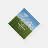 聖書の聖句、ヨハネ10:27、私の羊… スタンダードカクテルナプキン (角)