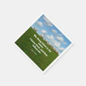 聖書の聖句、ヨハネ10:27、私の羊… スタンダードカクテルナプキン (角)