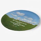 聖書の聖句、ヨハネ10:27、私の羊… ペーパープレート (アングル)