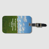 聖書の聖句、ヨハネ10:27、私の羊… ラゲッジタグ (正面横)