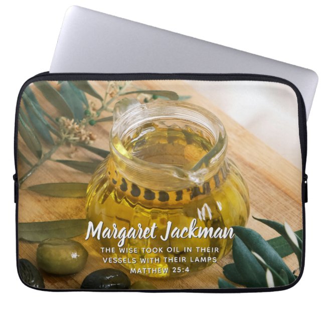 聖書の聖句 ラップトップスリーブ (正面)