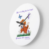 聖書の聖句 ラージ壁時計 (傾斜)