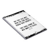 聖書の聖句:ワシとしての翼 ノートブック (右側)