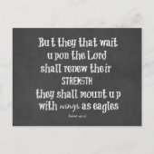 聖書の聖句：ワシとしての翼 ポストカード (正面)